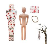 Dead Body Prop, Life-Size Inflatable Halloween Corpse, Realistic Bloody Decoration, Horror Scene Ornament for Yard, Fence, Porch, Garden, Or Crime Scene Party Setup, 32.8 inches