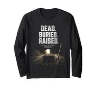 Dead. Buried. Raised - Christian Church Baptism Romans 6:4 Manche Longue