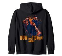 Dead City Maggie Negan Run This Town Sweat à Capuche