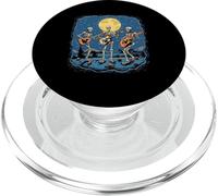 Dead Hippie Vintage Skeleton Band Dancing Stars & Moonligh PopSockets PopGrip pour MagSafe