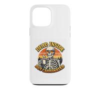 Dead Inside But Caffeinated | Café Squelette rétro Coque pour iPhone 13 Pro Max