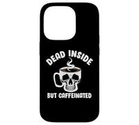 Dead Inside But Caffeinated Skeleton Coffee Lover Baristas Coque pour iPhone 14 Pro