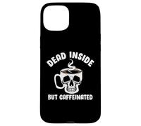 Dead Inside But Caffeinated Skeleton Coffee Lover Baristas Coque pour iPhone 15 Plus