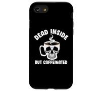 Dead Inside But Caffeinated Skeleton Coffee Lover Baristas Coque pour iPhone SE (2020) / 7/8