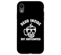 Dead Inside But Caffeinated Skeleton Coffee Lover Baristas Coque pour iPhone XR