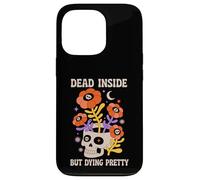 Dead Inside But Dying Pretty Halloween Boho Coque pour iPhone 13 Pro