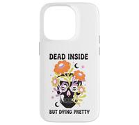 Dead Inside But Dying Pretty Halloween Boho Coque pour iPhone 14 Pro