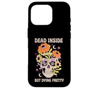 Dead Inside But Dying Pretty Halloween Boho Coque pour iPhone 16 Pro
