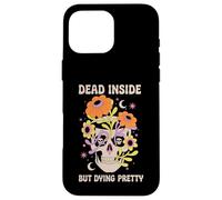 Dead Inside But Dying Pretty Halloween Boho Coque pour iPhone 16 Pro Max