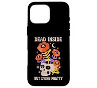 Dead Inside But Dying Pretty Halloween Boho Coque pour iPhone 16 Pro Max