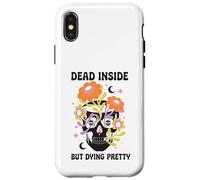 Dead Inside But Dying Pretty Halloween Boho Coque pour iPhone X/XS