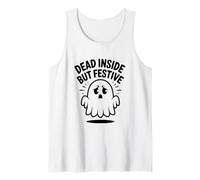 Dead Inside But Festive Ghost Halloween Introverti Débardeur