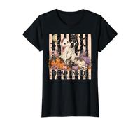 Dead Inside But I Still Love Cats Fantôme à Rayures Halloween T-Shirt Graphique avec Valeur