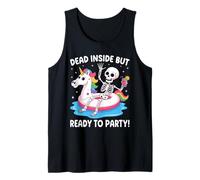 Dead Inside But Ready to Party Skeleton Débardeur