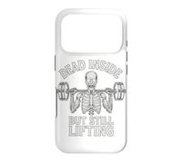 Dead Inside But Still Lifting - Squelette de Gym Amusant Coque pour iPhone 17 Pro