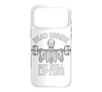 Dead Inside But Still Lifting - Squelette de Gym Amusant Coque pour iPhone 17 Pro Max