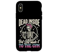 Dead Inside But Still Made It to The Gym Culturiste Coque pour iPhone X/XS