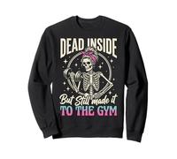 Dead Inside But Still Made It to The Gym Culturiste Sweatshirt