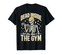 Dead Inside But Still Made It to The Gym Culturiste T-Shirt