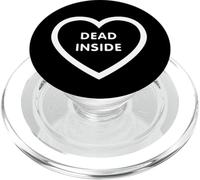 Dead Inside Goth, Darkwave, Heart, Gothic, PopSockets PopGrip pour MagSafe