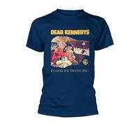 Dead Kennedys T-shirt unisexe adulte in God We Trust, bleu, Taille M