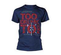 Dead Kennedys T-shirt unisexe pour adulte Too Drunk to Fuck, bleu, XL
