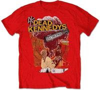 Dead Kennedys T T-Shirts à Manches Courtes Kill The Poor Red Punk Rock Tee(Small)