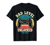 Dead Level Unlocked Est 2023 Nouveau papa que j'ai fait passer au niveau papa T-Shirt