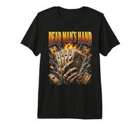 Dead Mans Hand Poker As and Eights T-Shirt Haut de Gamme