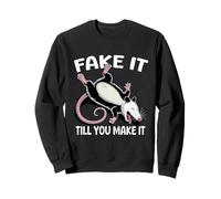 Dead Opossum Faking Death Possum Fake it Until You Make it Sweatshirt