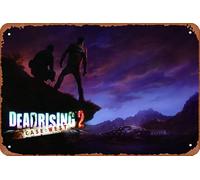 Dead Rising 2 Case West Game Plaque en métal 20,3 x 30,5 cm Décoration murale vintage rétro