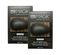 Dead Sea Spa Magik Lot de 2 savons de boue Noir 100 g