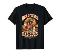 Dead Tired Dad Club Squelette Amusant d'halloween T-Shirt