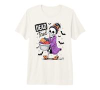 Dead Tired Funny Overworked Mom Squelette Halloween T-Shirt Haut de Gamme