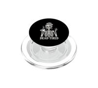 Dead Tired Squelette Coffee Humour Halloween PopSockets PopGrip pour MagSafe