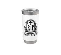 Dead to Sin - Romans 6:11 Christian Faith Graffiti Gobelet isotherme en acier inoxydable double paroi