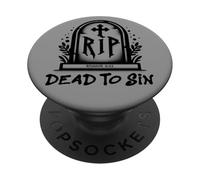 Dead to Sin - Romans 6:11 Christian Faith Graffiti PopSockets PopGrip Adhésif