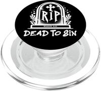 Dead to Sin - Romans 6:11 Christian Faith Graffiti PopSockets PopGrip pour MagSafe