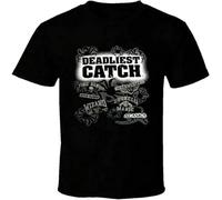 Deadliest Catch Logo TV Series Mens T-Shirt Unisex Graphic Tee Shirt Black XL