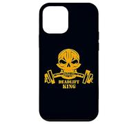 Deadlift King Skull Bodybuilding Powerlifting Workout Gym Coque pour iPhone 12 Mini