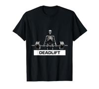 Deadlift Skeleton Strength Gym Training Bodybuilding Art T-Shirt Graphique avec Valeur