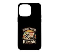Deadline Powered Human Retro Vintage Coque pour iPhone 14 Pro Max