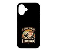 Deadline Powered Human Retro Vintage Coque pour iPhone 16