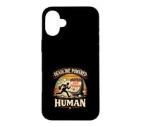 Deadline Powered Human Retro Vintage Coque pour iPhone 16 Plus