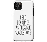 Deadlines Flexible Funny Project Manager Humour Secret Santa Coque pour iPhone 11 Pro Max