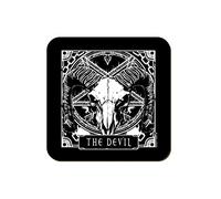 Deadly Tarot Dessous de verre The Devil Noir 9,2 x 9,2 cm