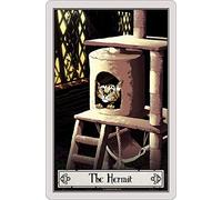 Deadly Tarot Plaque Murale en métal Felis - The Hermit 10 x 15cm