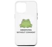 Deadpan Frog Meme Observer sans commentaire Humour Sarcastique Coque pour iPhone 12 Pro Max