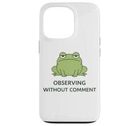 Deadpan Frog Meme Observer sans commentaire Humour Sarcastique Coque pour iPhone 13 Pro