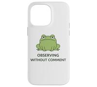 Deadpan Frog Meme Observer sans commentaire Humour Sarcastique Coque pour iPhone 14 Pro Max